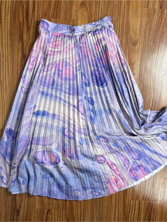 Anthropologie Dresses & Skirts - Anthropologie Pleated Midi Skirt with Watercolor Print by Siddhartha Bansai